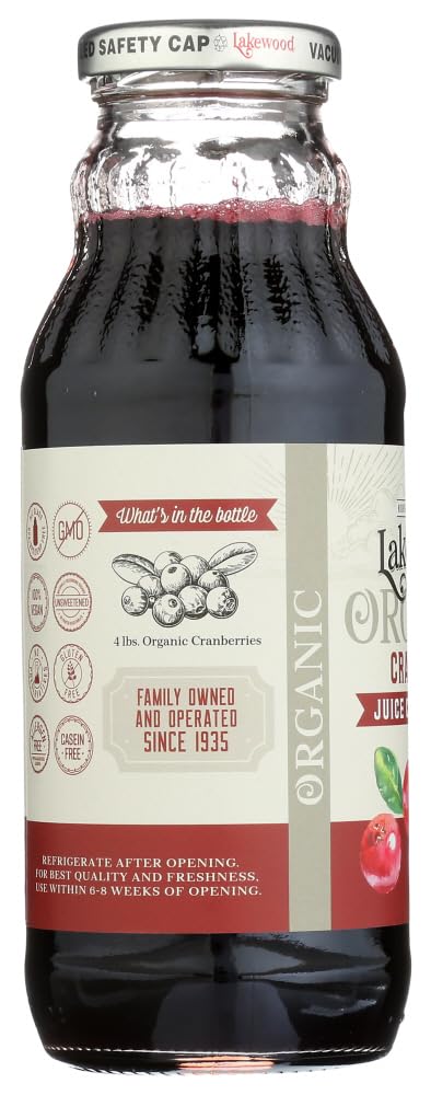 Amazon.com : Lakewood Organic Cranberry Concentrate Juice, 12.5